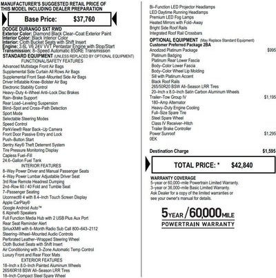 2022 Dodge Durango SXT