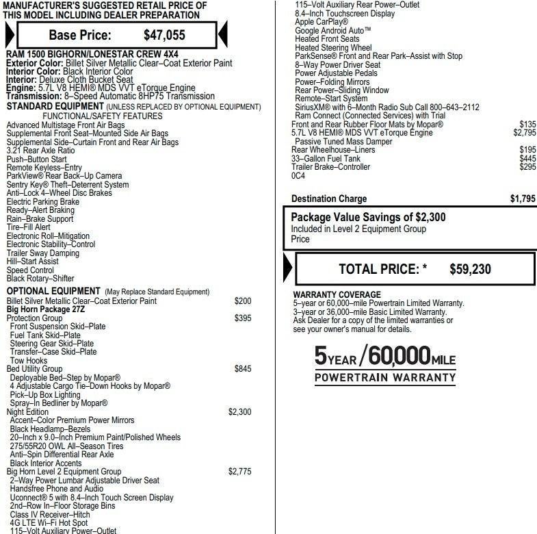 2022 RAM 1500 Big Horn