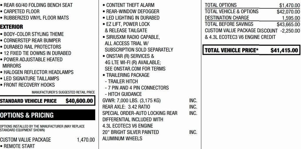 2020 Chevrolet Silverado 1500 Custom