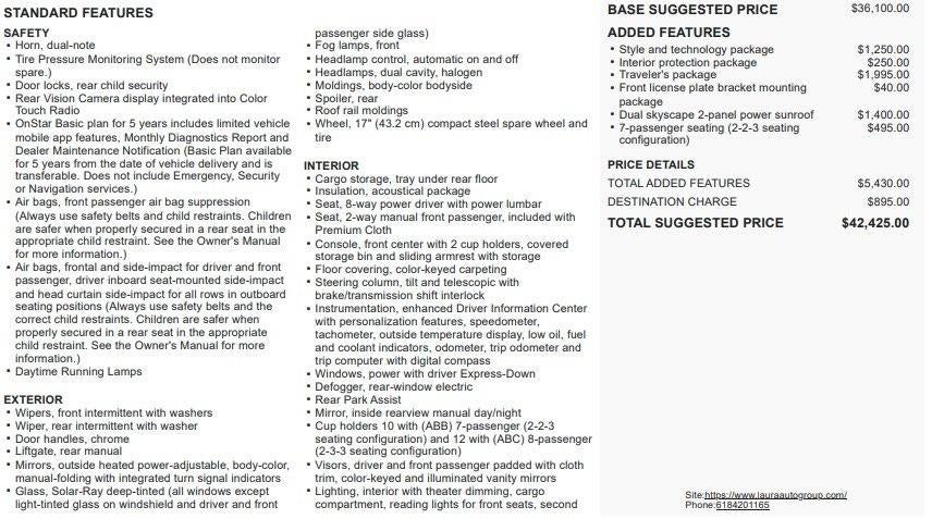 2017 Chevrolet Traverse LT