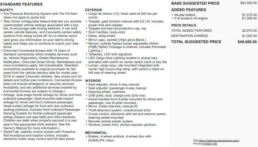 2019 Chevrolet Silverado 1500 RST