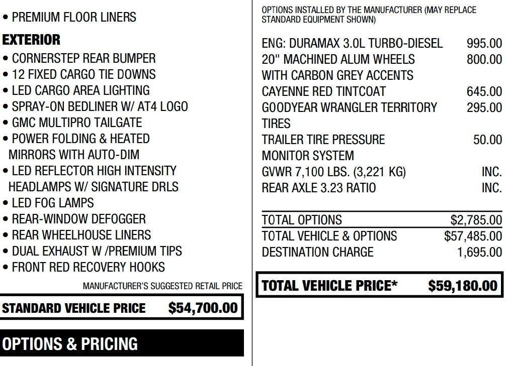 2021 GMC Sierra 1500 AT4