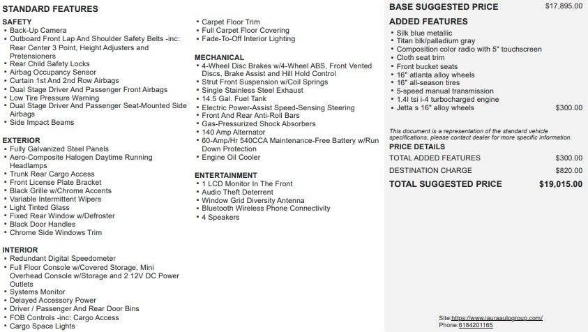 2017 Volkswagen Jetta 1.4T S