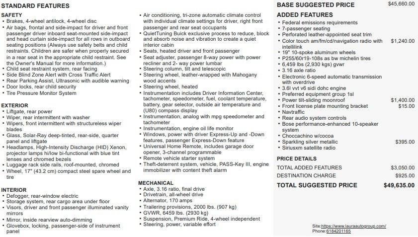 2016 Buick Enclave Leather