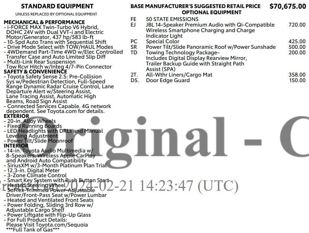 2024 Toyota Sequoia SR5