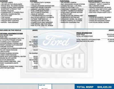 2025 Ford Super Duty F-350 SRW King Ranch 4WD Crew Cab 6.75' Box