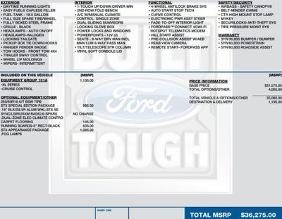 2021 Ford Ranger XL 4WD SuperCrew 5' Box