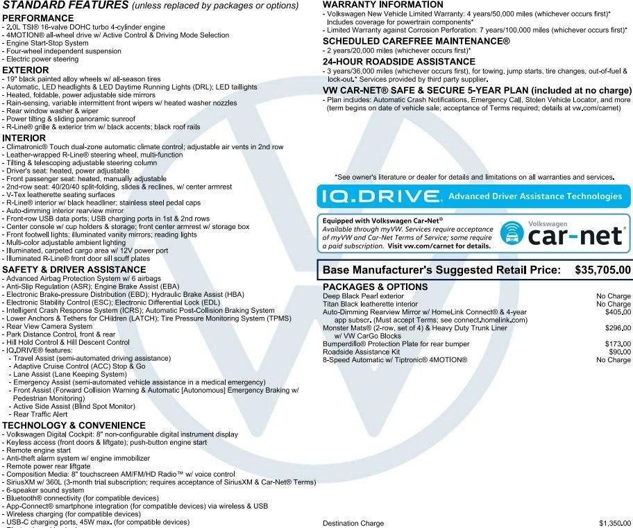 2024 Volkswagen Tiguan 2.0T SE R-Line Black 4MOTION