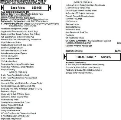 2026 RAM 1500 RHO Crew Cab 4x4 5'7' Box