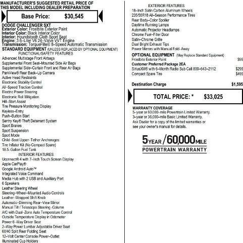2022 Dodge Challenger SXT