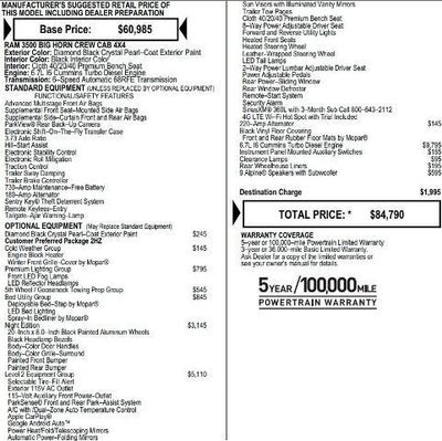 2024 RAM 3500 Big Horn Crew Cab 4x4 8' Box