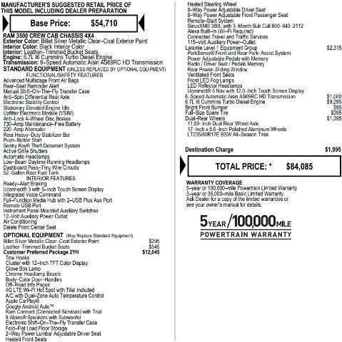 2024 RAM 3500 Chassis Tradesman/SLT/Laramie/Limited
