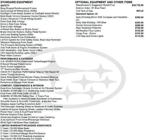 2024 Subaru WRX Manual