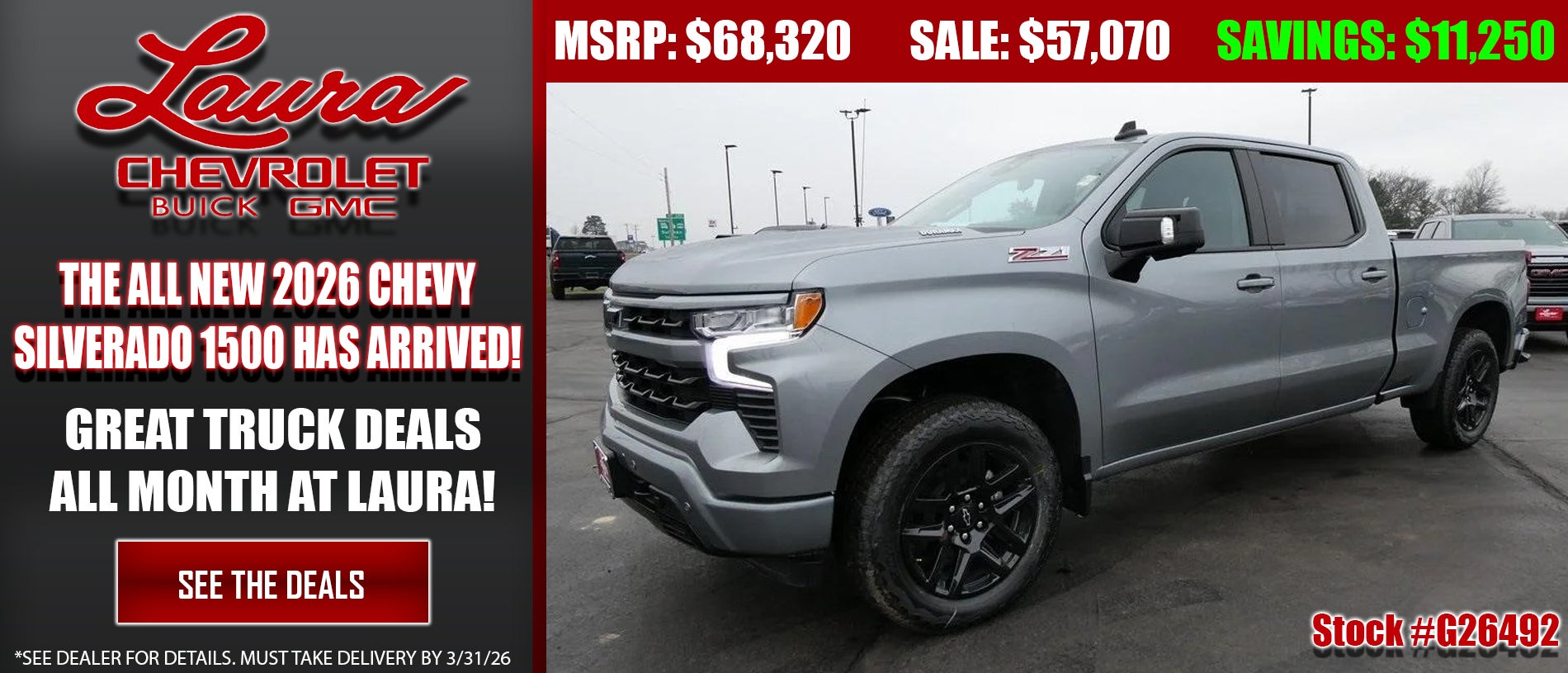 Search new Chevrolet Silverado 1500 Trucks at Laura