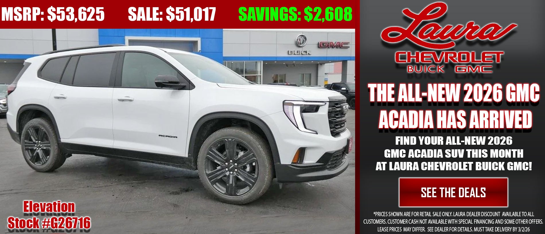 Search new GMC Acadia Inventory