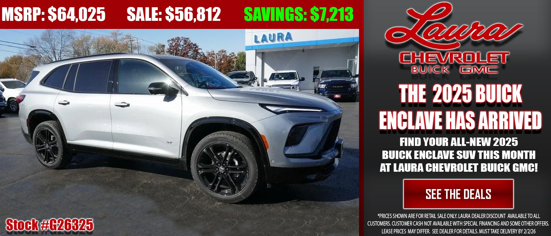 Search all new Buick Enclave SUVs