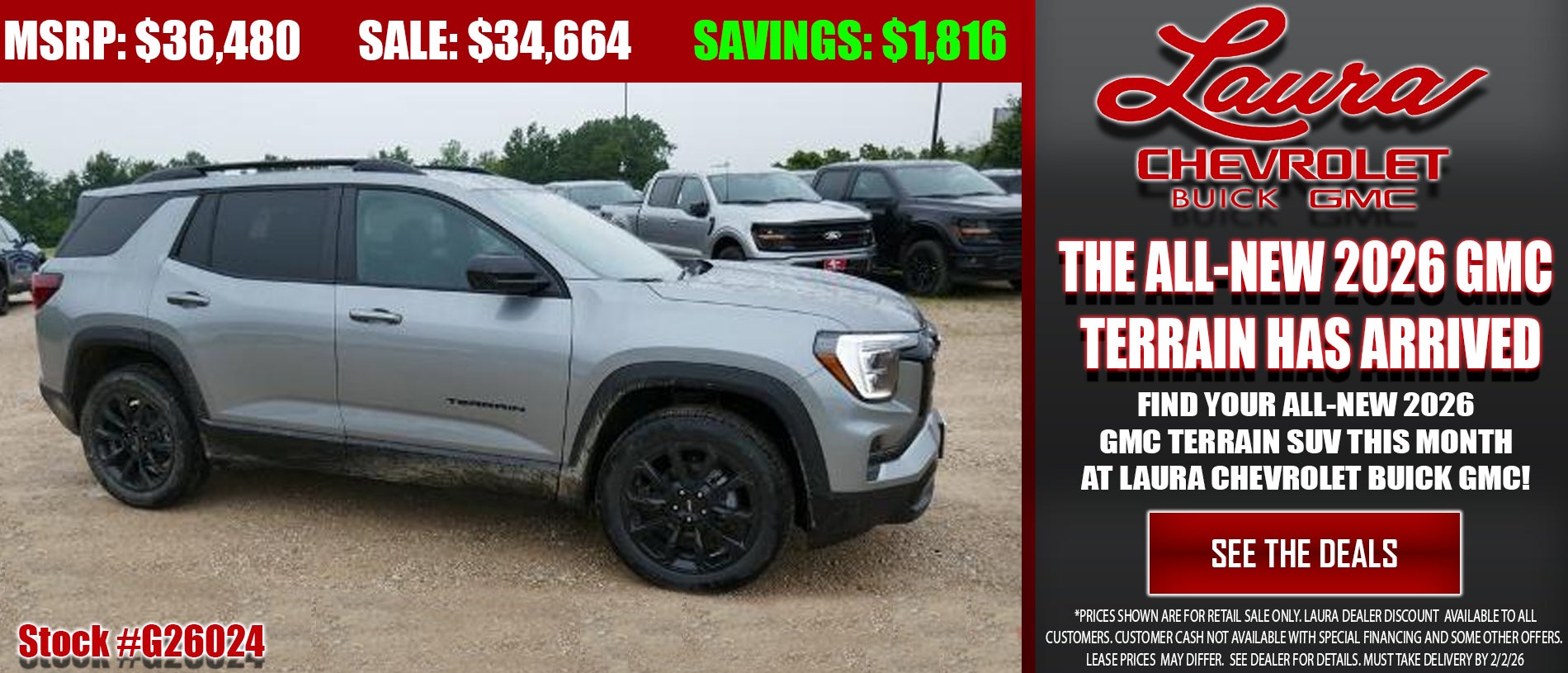 Search the all new GMC Terrain at Laura