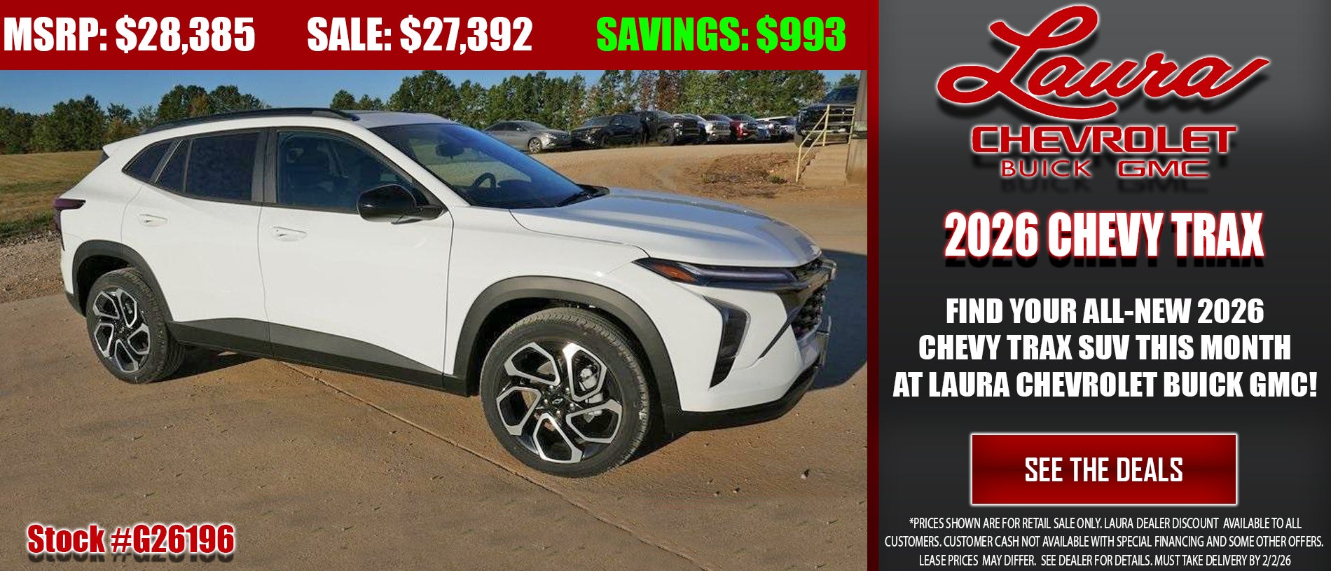 Search Chevrolet Trax Inventory at Laura